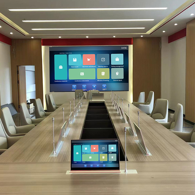 Ezkutuko mahaigaineko monitorea paperik gabeko konferentzia sistema